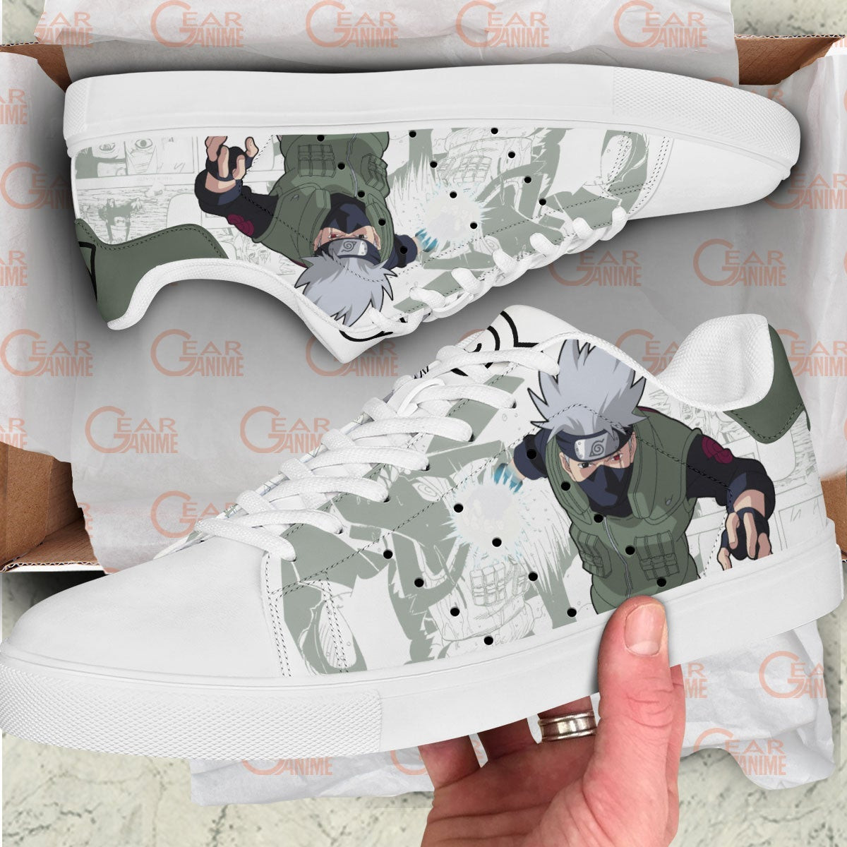 Kakashi Hatake Skate Sneakers Custom NRT Anime Shoes