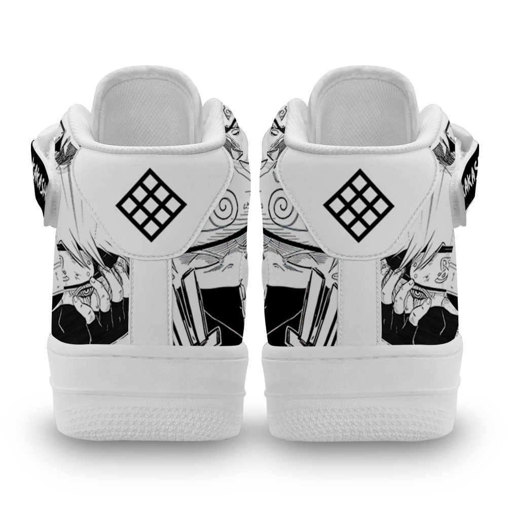 Kakashi Hatake Sneakers Air Mid Custom Anime Shoes Mix Manga