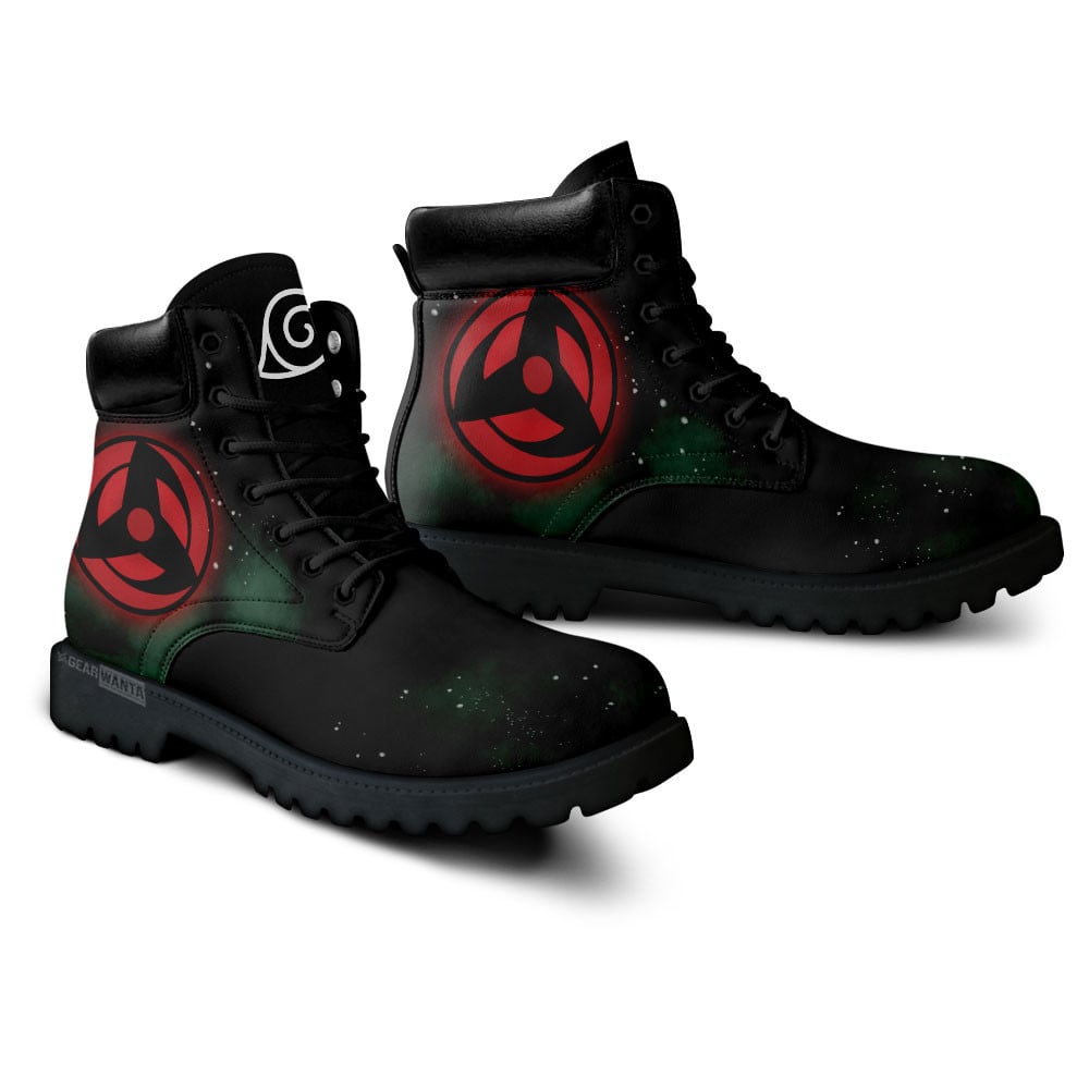 Kakashi Mangekyo Sharingan Boots Anime Custom Shoes
