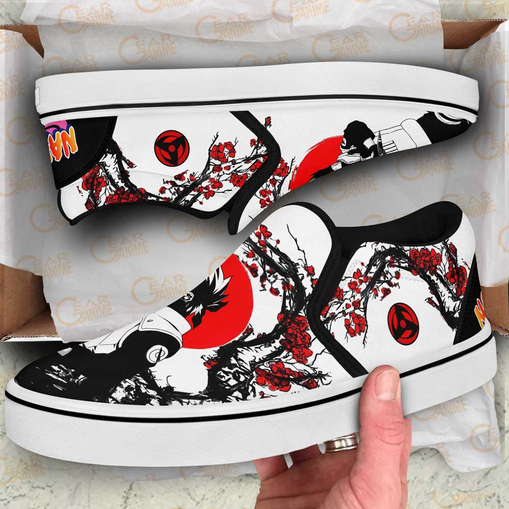 Kakashi Slip-On Shoes Canvas Custom Japan Style Anime Shoes