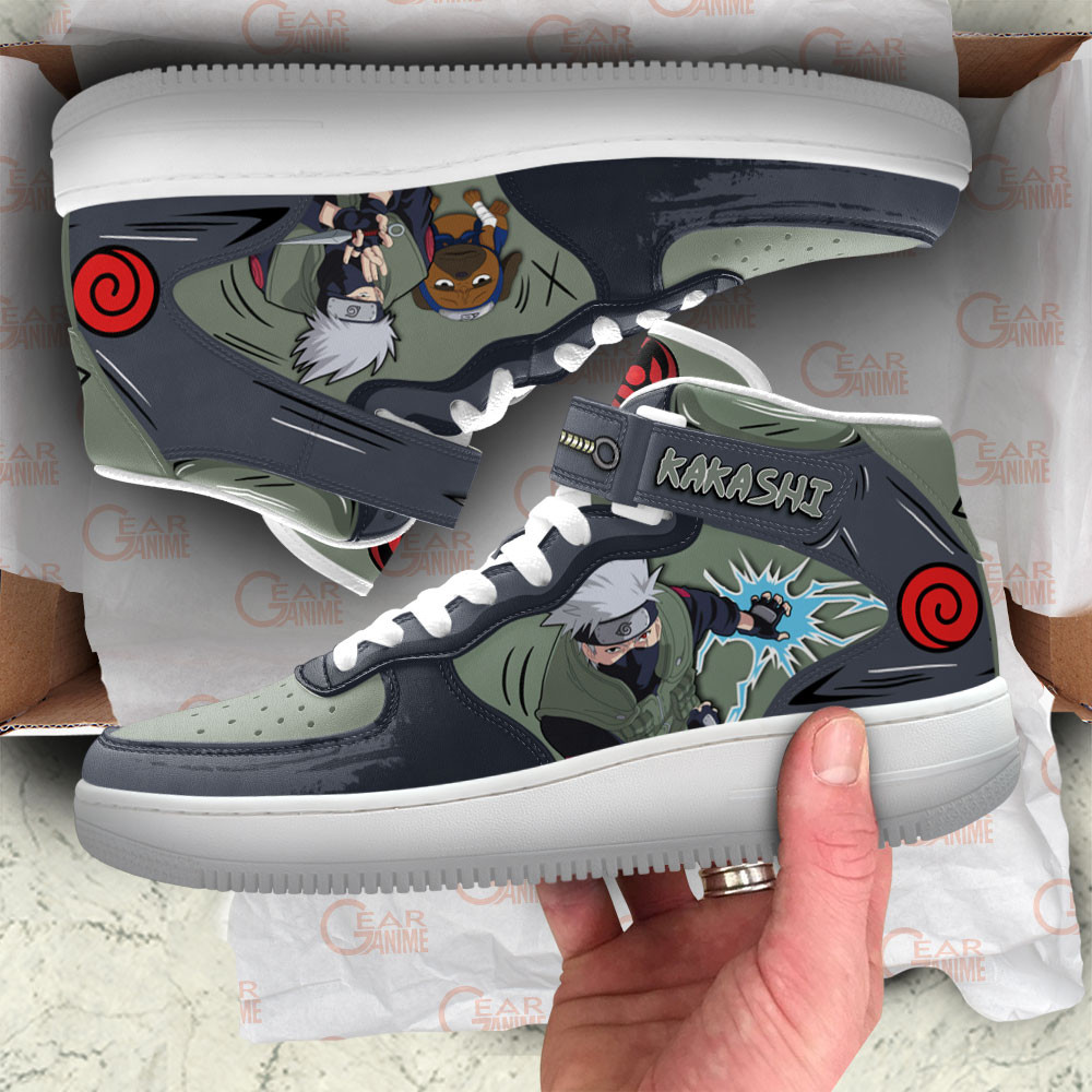 Kakashi Sneakers Air Mid Custom Anime Shoes