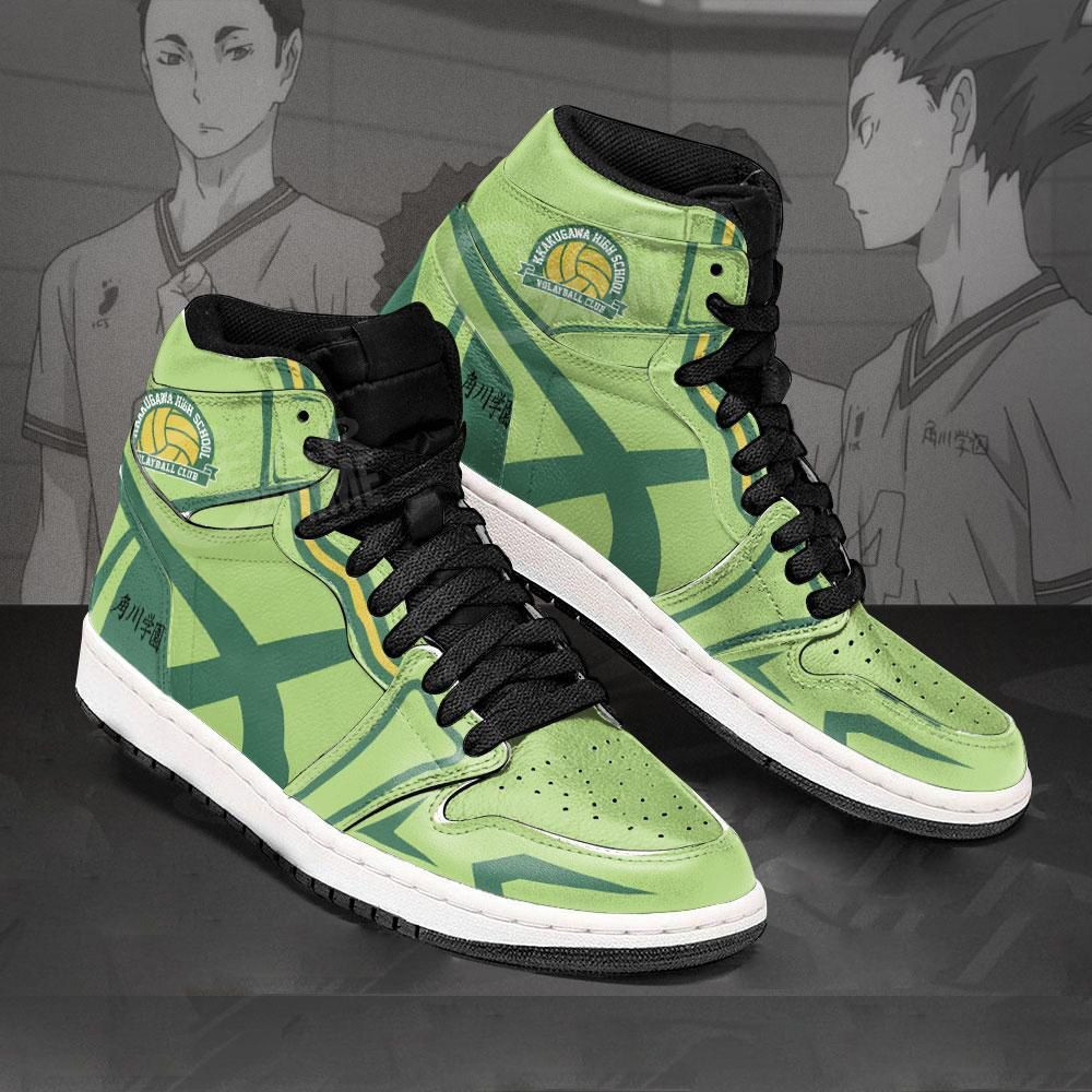 Kakugawa High Haikyuu Anime 1 High Top Air Jordan Sneaker, Air Jordan Hightop