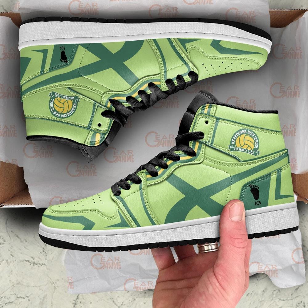 Kakugawa High JD1s Sneakers Haikyuu Anime Shoes, Air Jordan Hightop