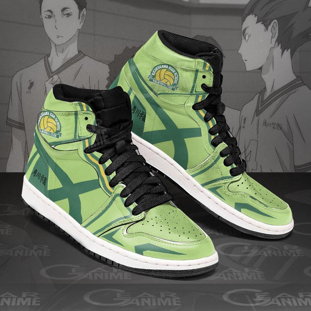 Kakugawa High JD1s Sneakers Haikyuu Anime Shoes, Air Jordan Hightop