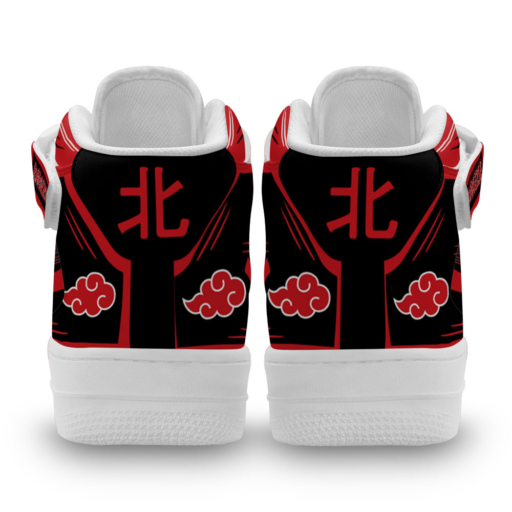 Kakuzu Sneakers Air Mid Custom Anime Akatsuki Shoes