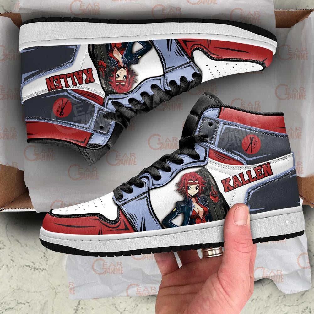 Kallen Stadtfeld JD1s Sneakers Anime Code Geass Shoes, Air Jordan Hightop