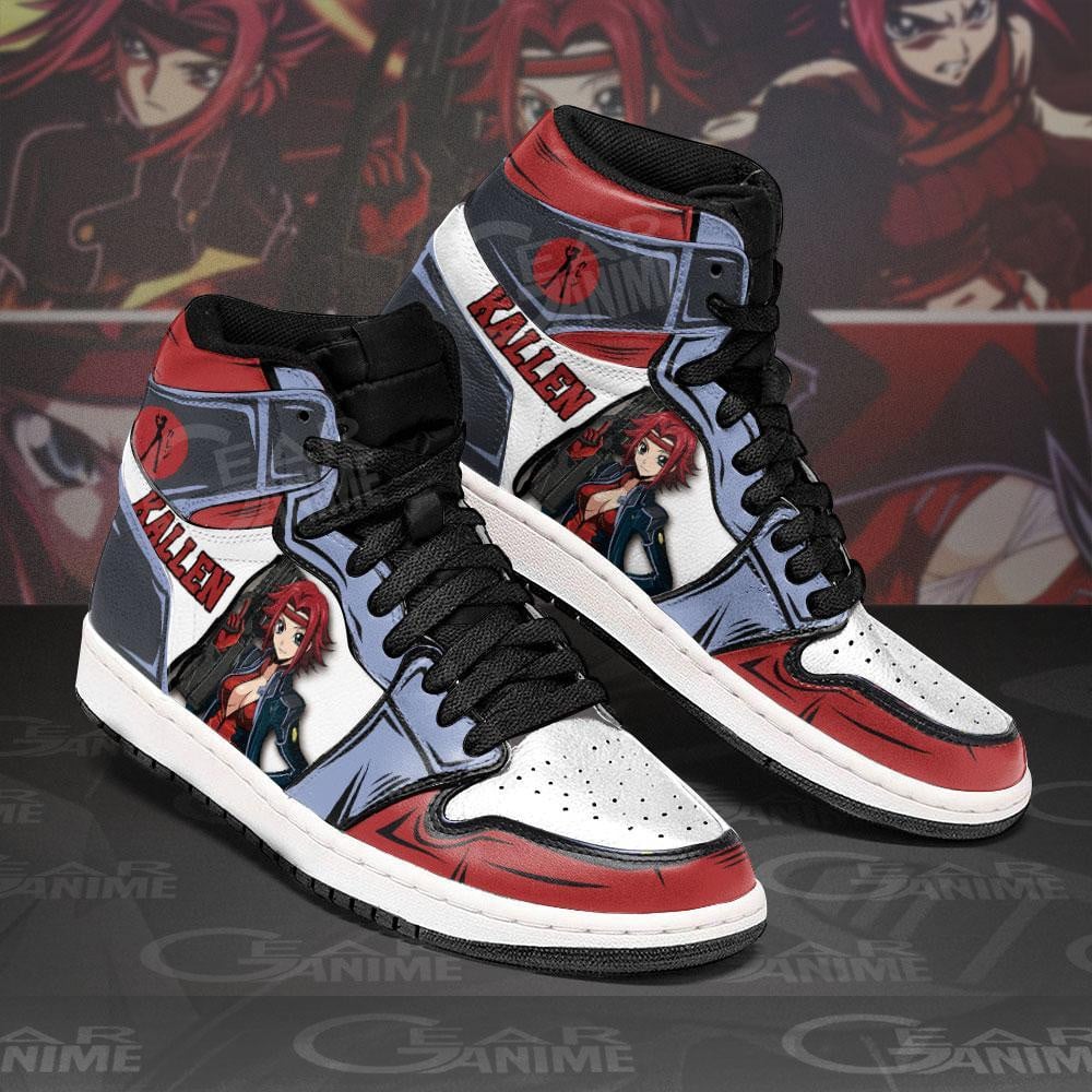 Kallen Stadtfeld JD1s Sneakers Anime Code Geass Shoes, Air Jordan Hightop