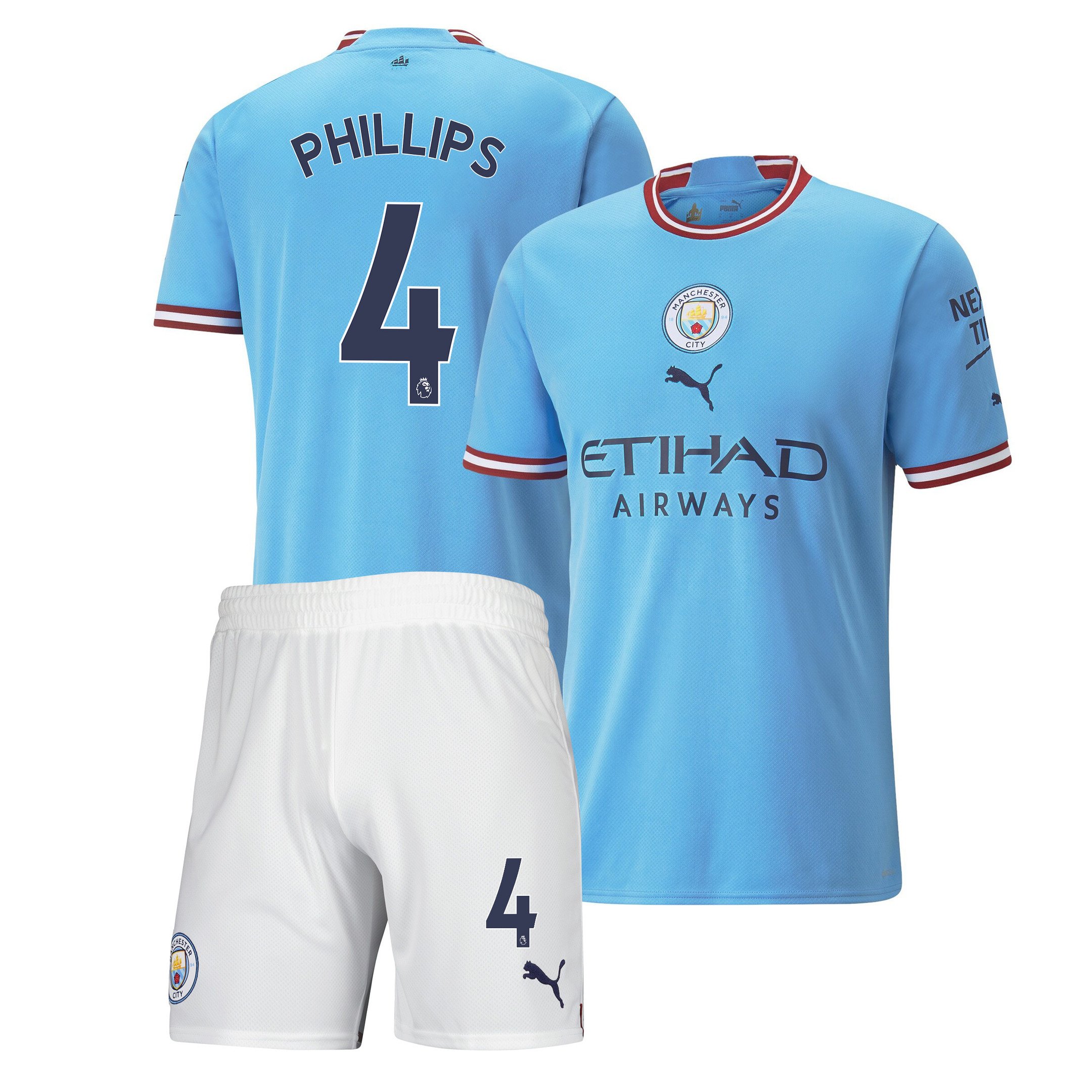 Kalvin Phillips 4 Manchester City Home Kit 2022-23 Men Jersey – Sky Blue