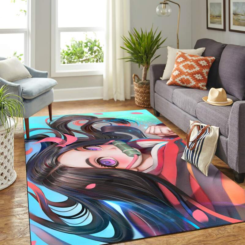 Kamado Nezuko De Guardianes De La Noche Carpet Floor Area Rectangle Rug