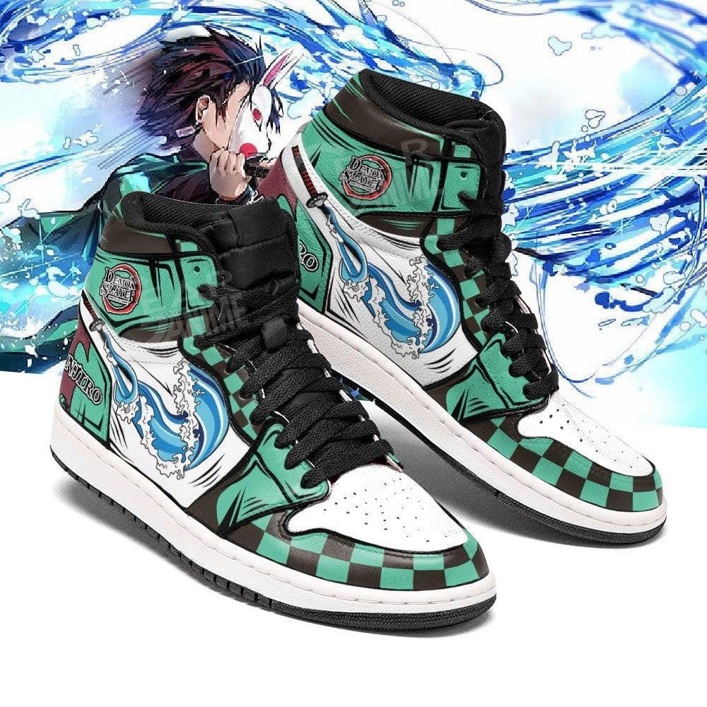 Kamado Tanjiro JD1s Sneakers Demon Slayer KNY Anime Shoes Fan Gifts, Air Jordan Hightop