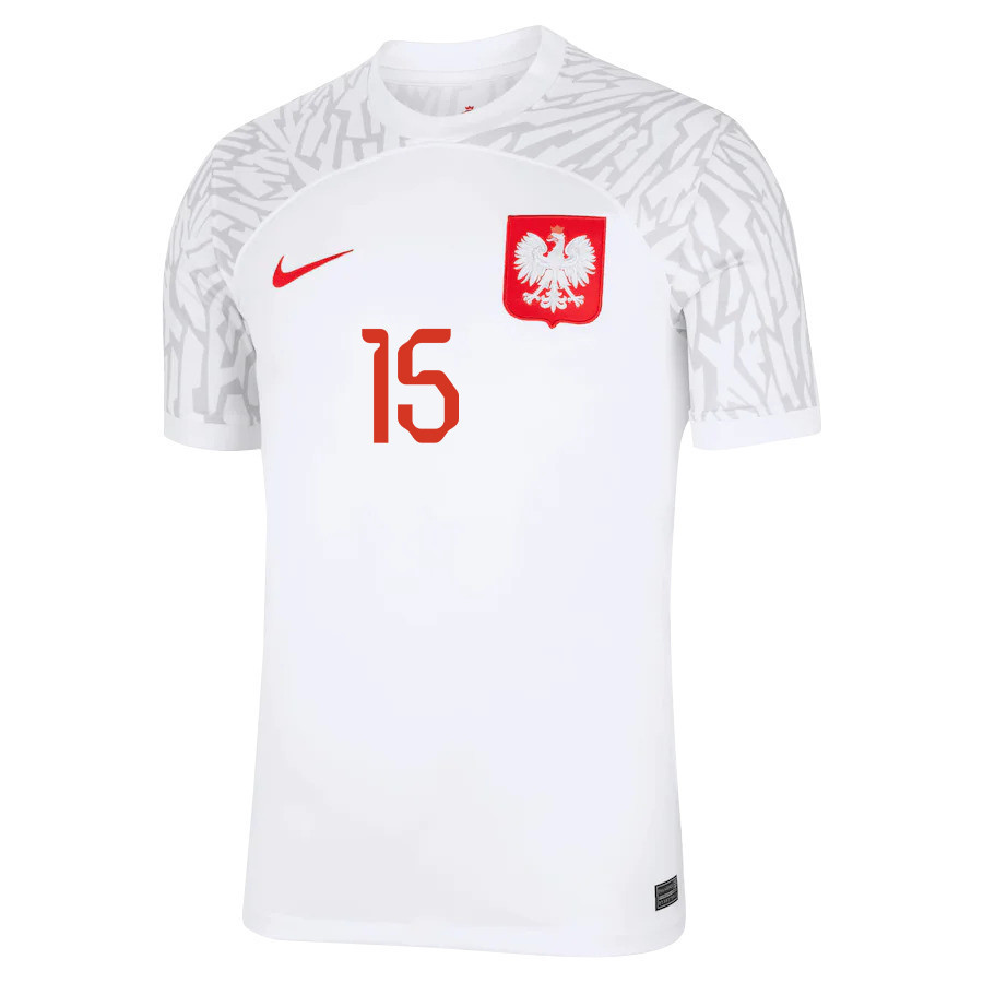 Kamil Glik 15 Poland National Team Qatar World Cup 2022-23 Home Soccer Jersey,