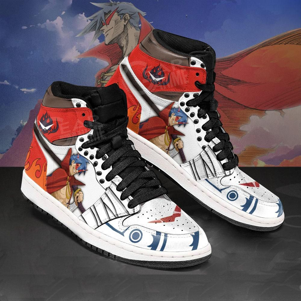 Kamina Gurren Lagann Anime 1 High Top Air Jordan Sneaker, Air Jordan Hightop
