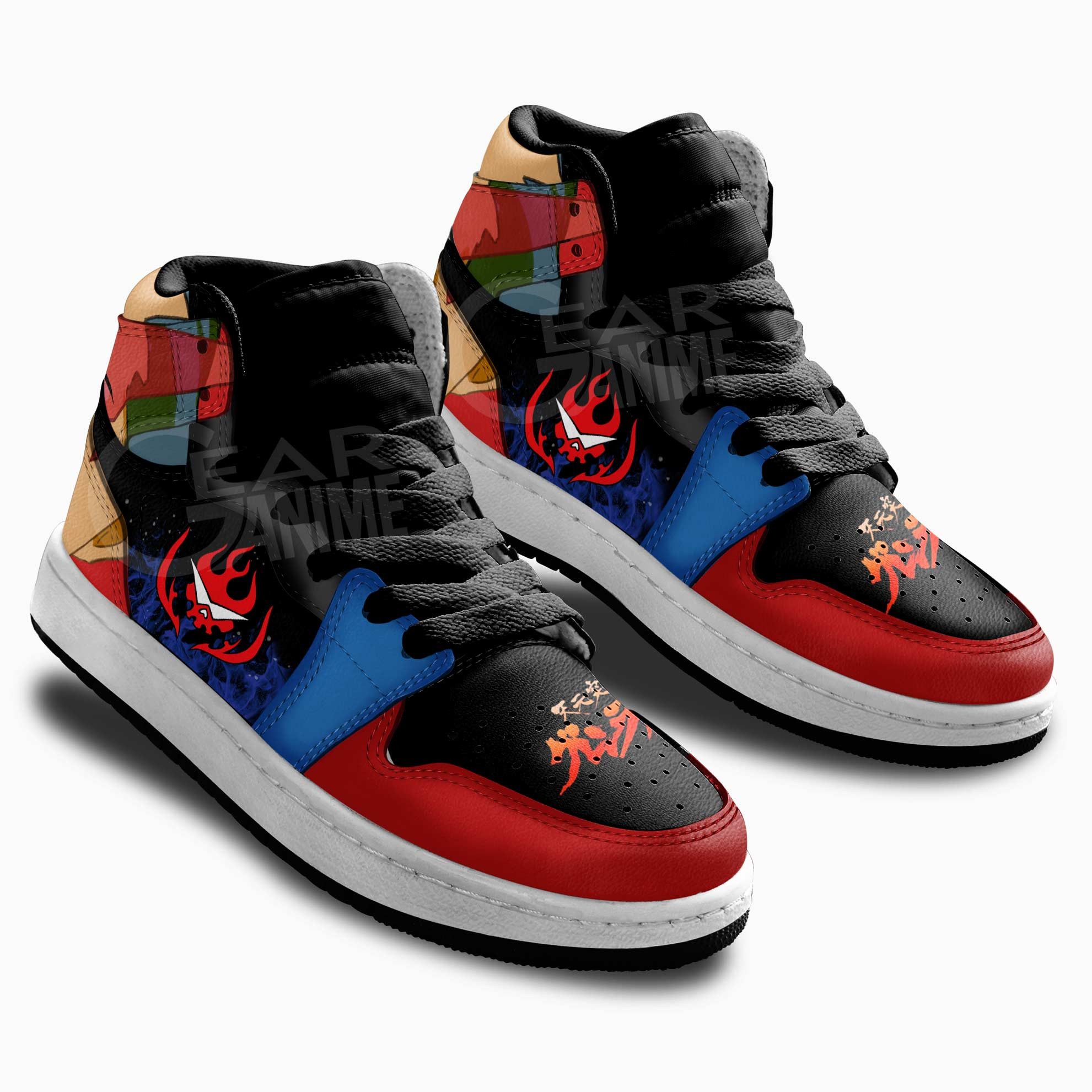 Kamina Kids Sneakers Gurren Lagann Anime Kids Shoes