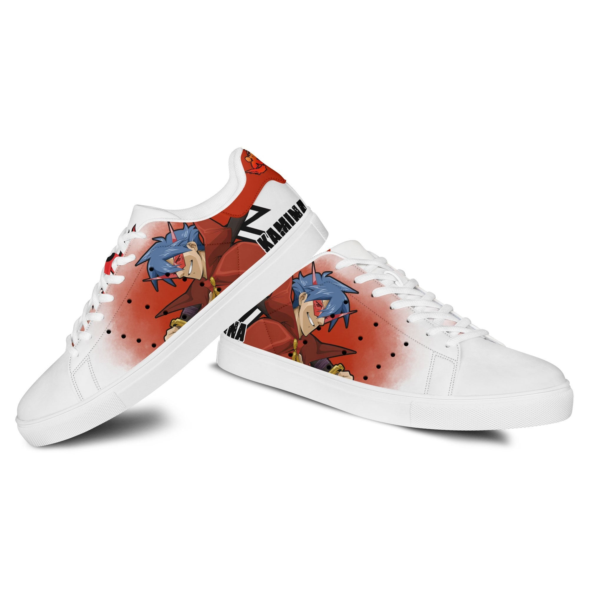 Kamina Skate Sneakers Custom Tengen Toppa Gurren Lagann Anime Shoes