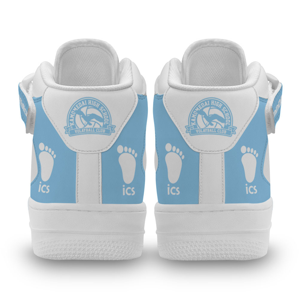 Kamomedai Sneakers Air Mid Custom Haikyuu Anime Shoes