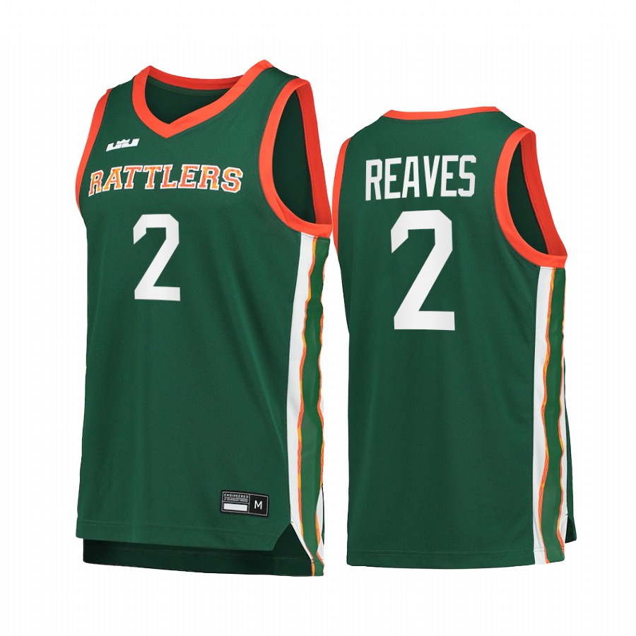 Kamron Reaves FAMU Rattlers Green Jersey 2022 King James College