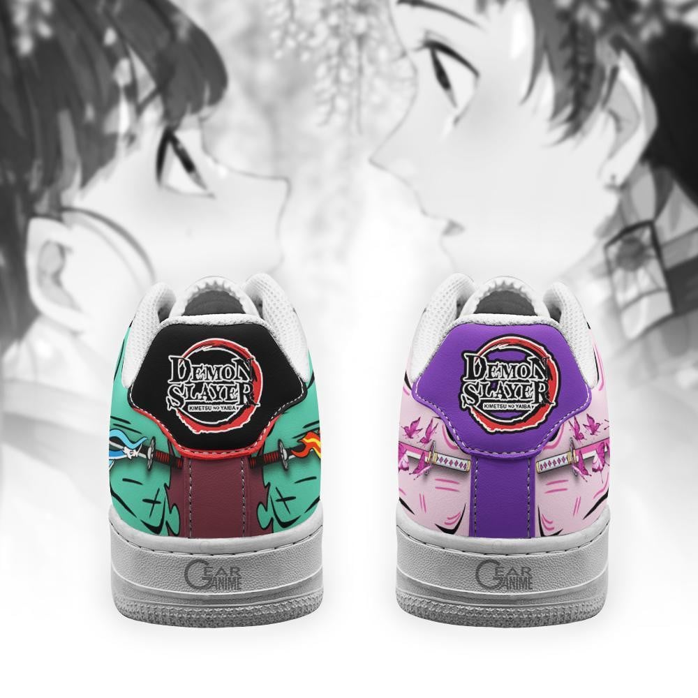 Kanao and Tanjiro Air Sneakers Custom Demon Slayer Anime Shoes