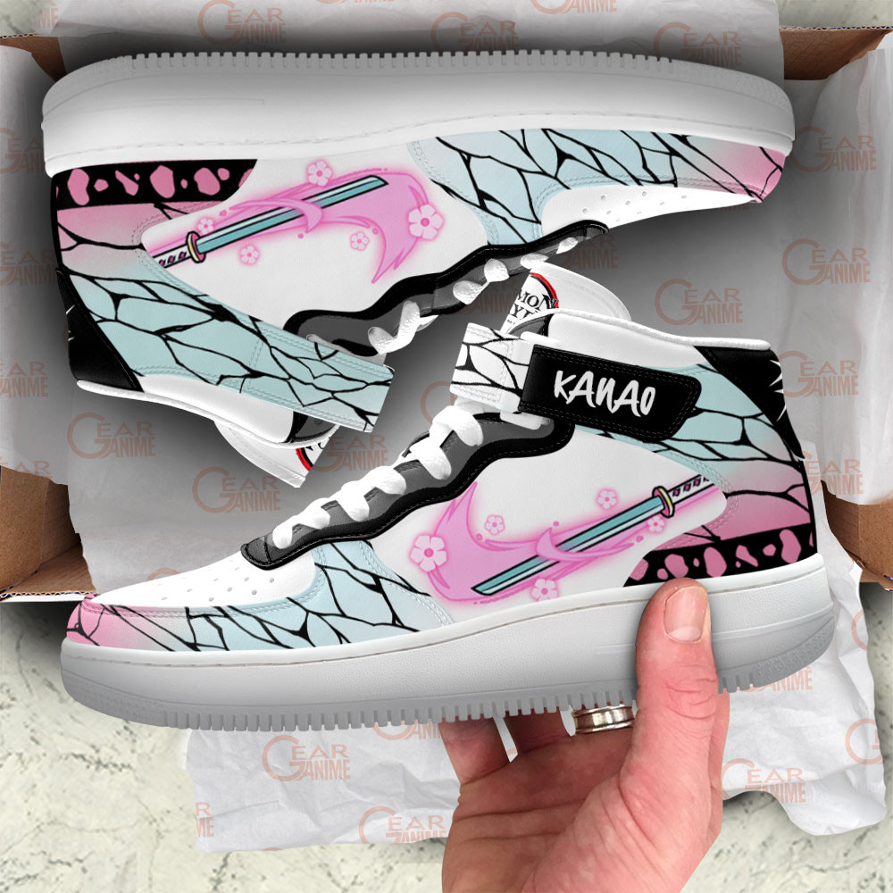Kanao Sneakers Air Mid Custom Anime Demon Slayer Shoes