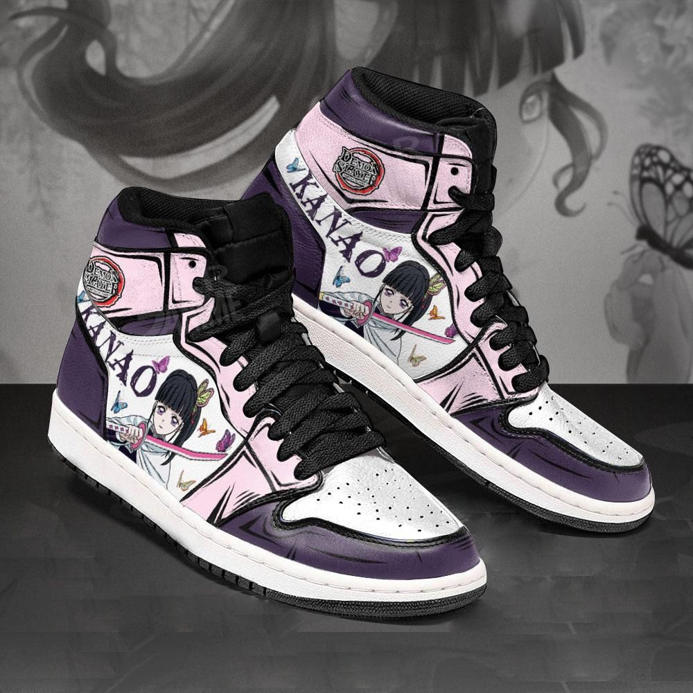 Kanao Tsuyuri Demon Slayer Anime 1 High Top Air Jordan Sneaker, Air Jordan Hightop