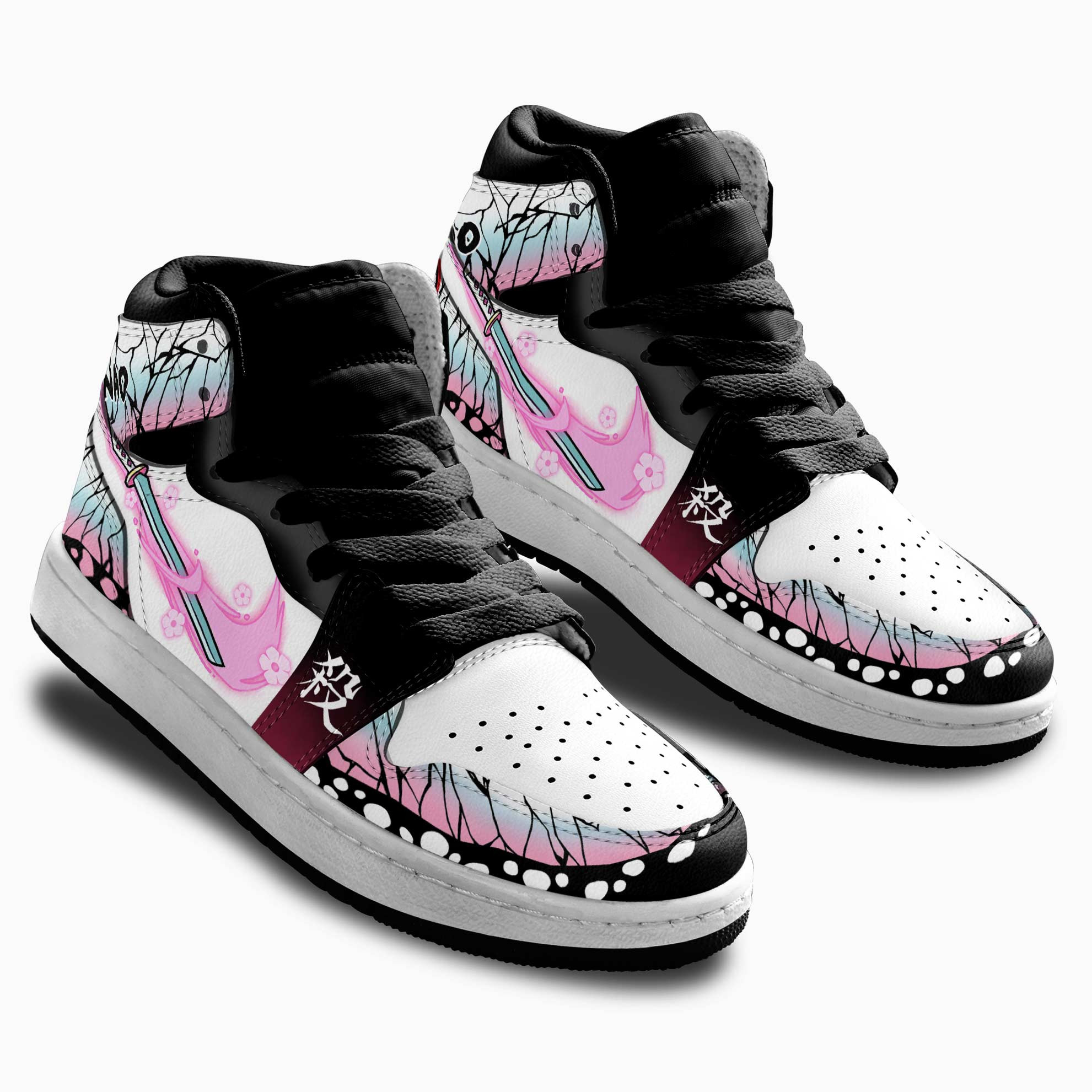 Kanao Tsuyuri Flower Breathing Kids Sneakers Demon Slayer Anime Shoes For Kids