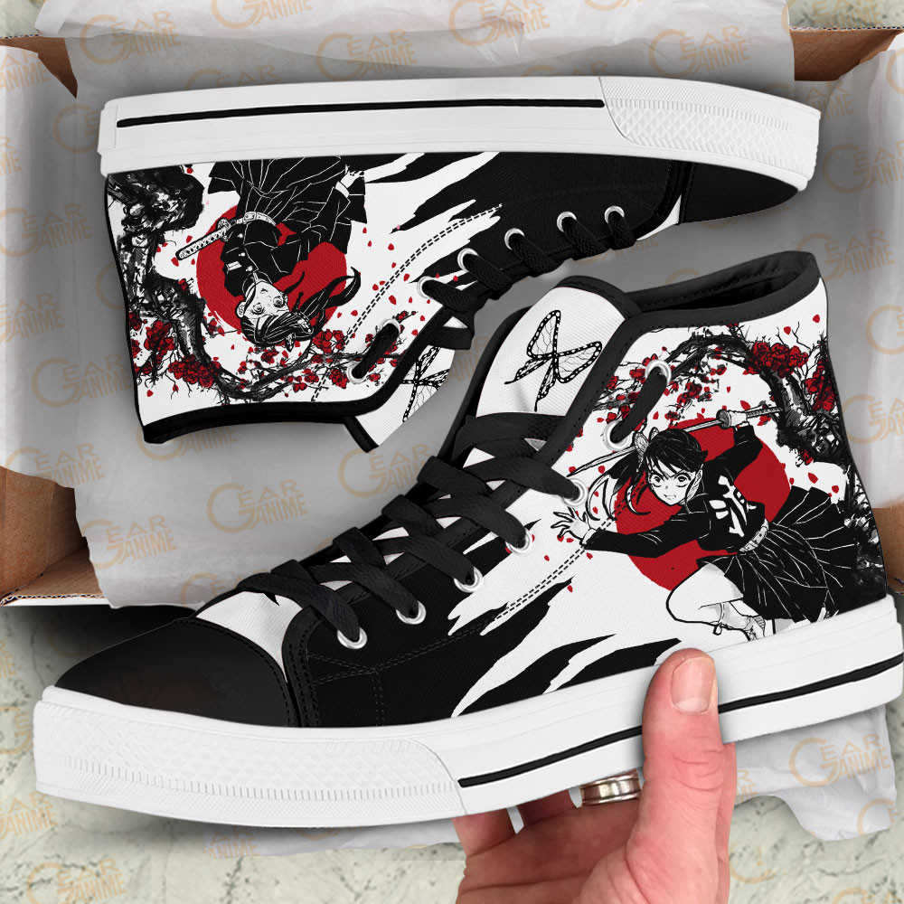 Kanao Tsuyuri High Top Shoes Custom Demon Slayer Sneakers Japan Style