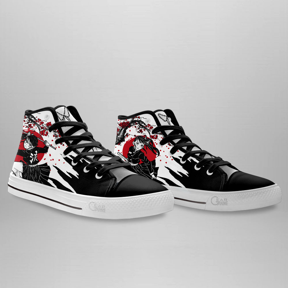 Kanao Tsuyuri High Top Shoes Custom Demon Slayer Sneakers Japan Style