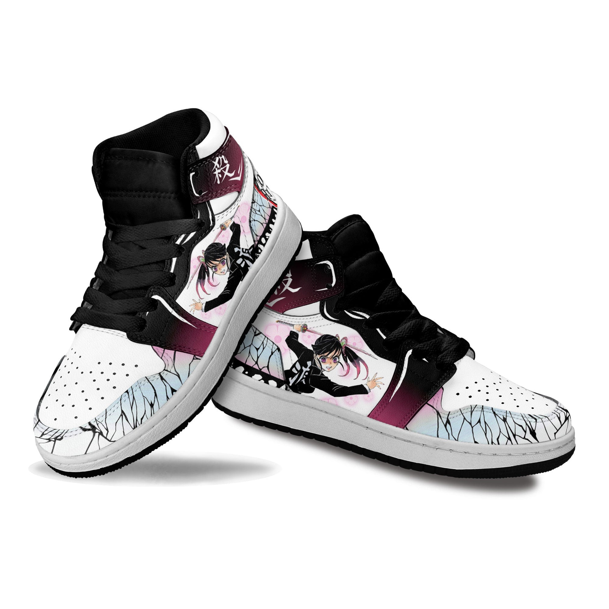 Kanao Tsuyuri Kids Sneakers Custom Anime Demon Slayer Shoes For Kids