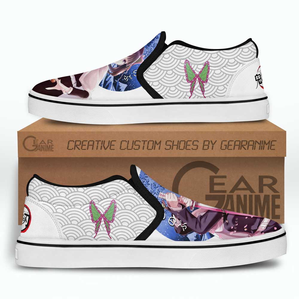 Kanao Tsuyuri Slip-On Shoes Canvas Custom Anime Demon Slayer Shoes