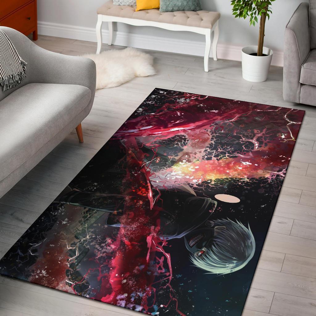 Kaneki Tokyo Ghoul Area Rectangle Rug