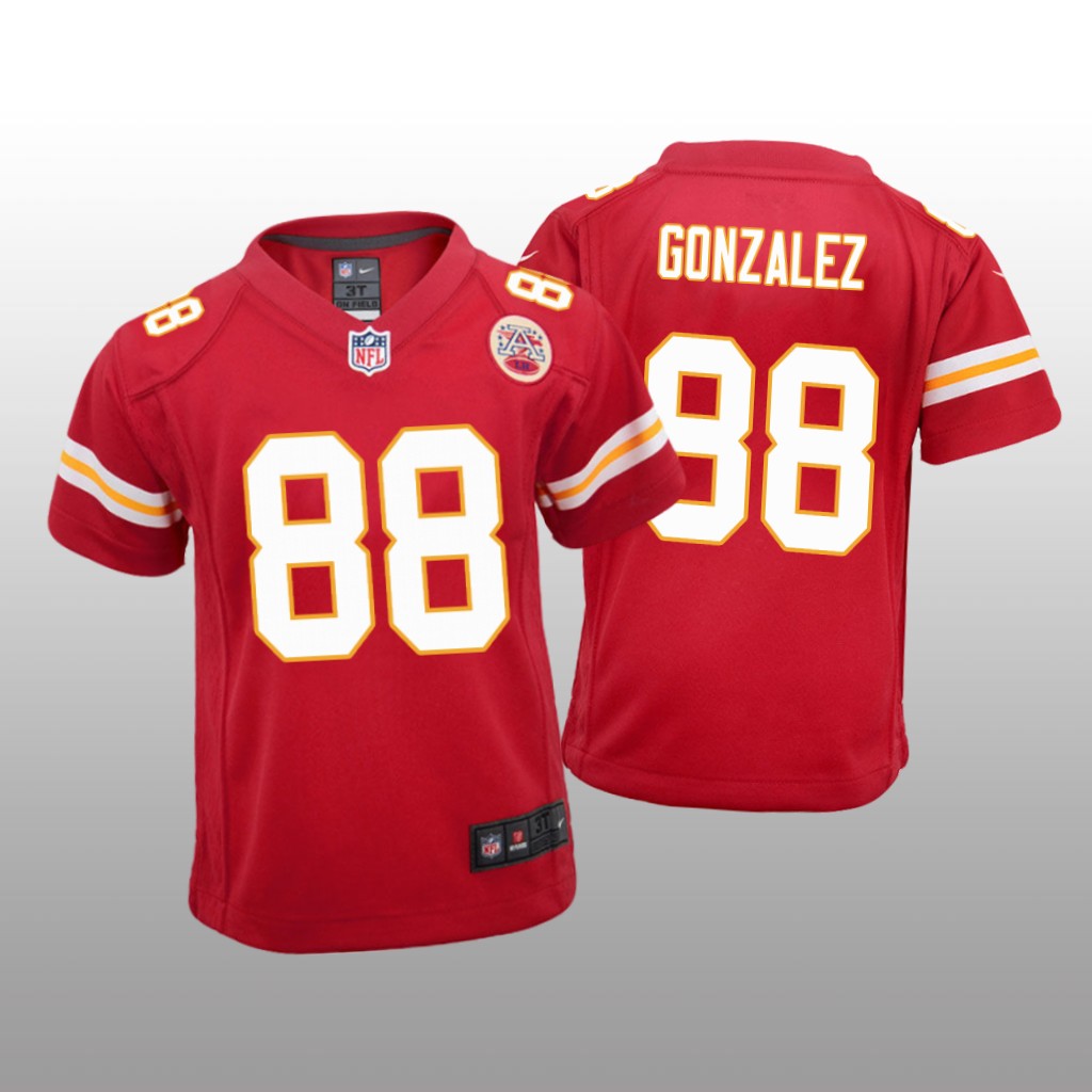 Kansas City Chiefs #88 Red Tony Gonzalez Game Jersey - Youth