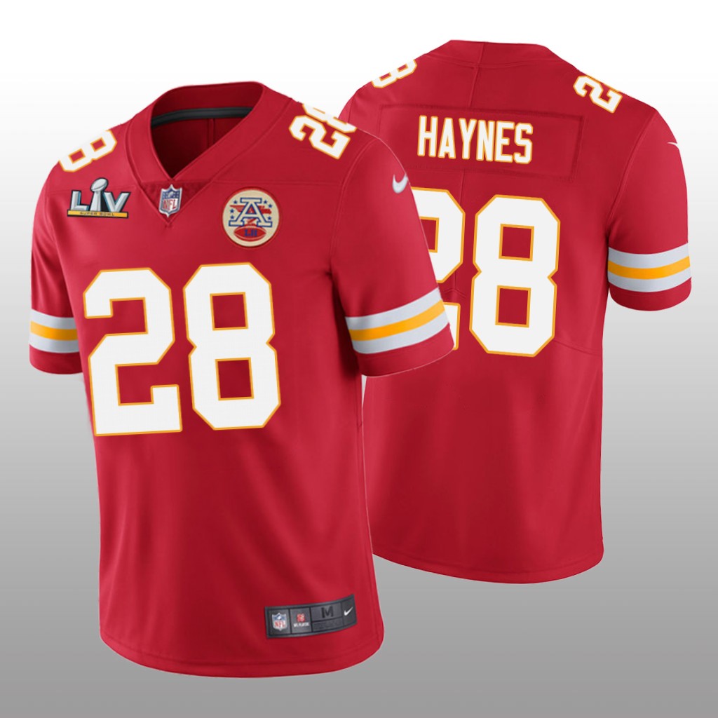 Kansas City Chiefs Abner Haynes Red Vapor Limited Jersey Super Bowl LV - Men's