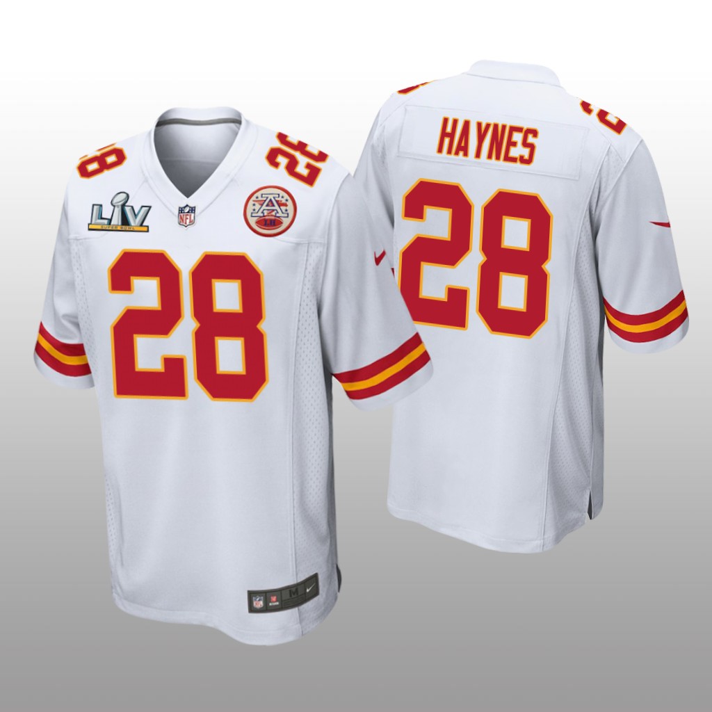 Kansas City Chiefs Abner Haynes White Game Jersey Super Bowl LV - Men's