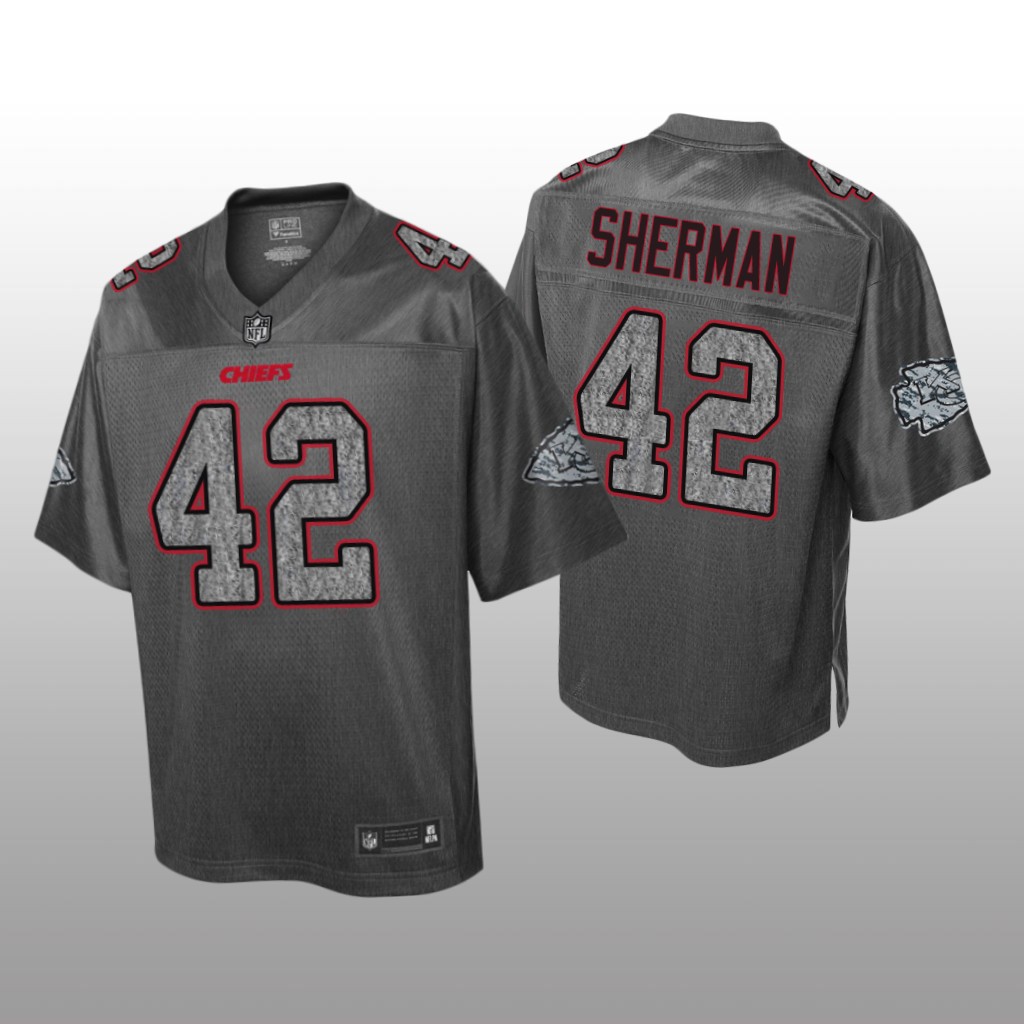 Kansas City Chiefs Anthony Sherman Heather Charcoal Jersey Static Fashion - Men's