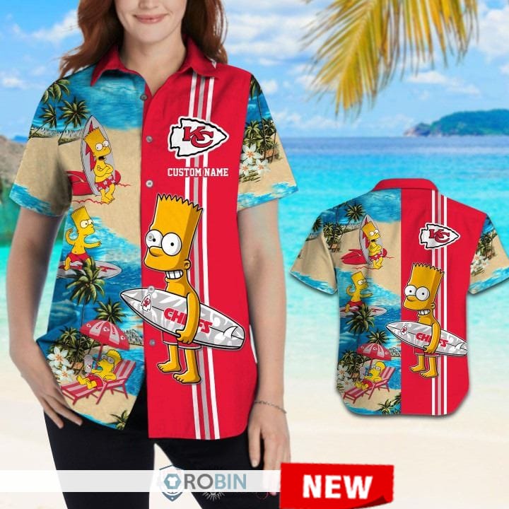 Kansas City Chiefs Bart Simpson Hawaiian Shirt