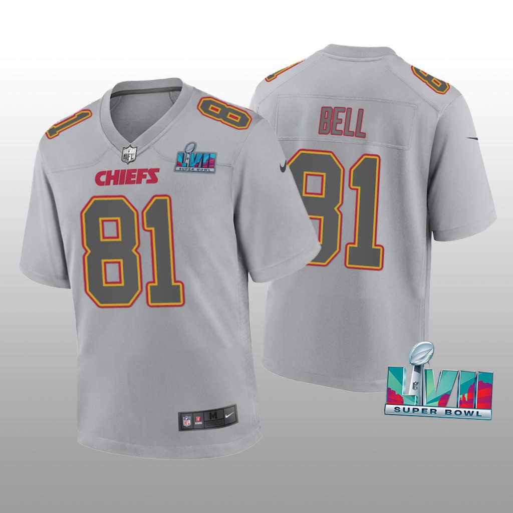 Kansas City Chiefs Blake Bell Gray Atmosphere Jersey Super Bowl LVII - Youth
