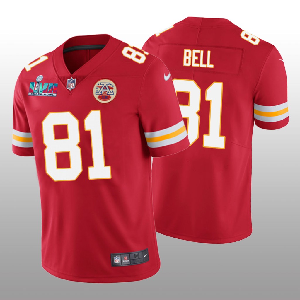 Kansas City Chiefs Blake Bell Red Vapor Limited Jersey Super Bowl LVII – Men’s