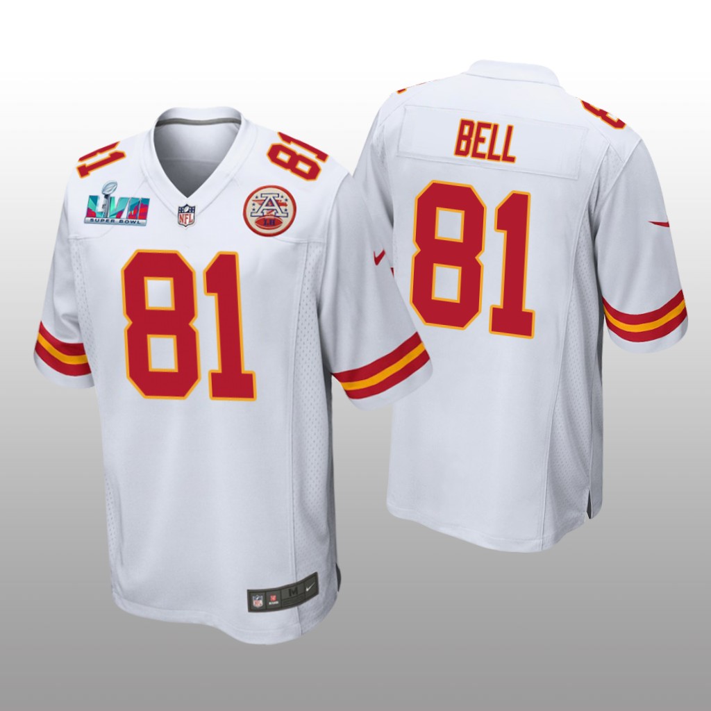 Kansas City Chiefs Blake Bell White Game Jersey Super Bowl LVII - Men's