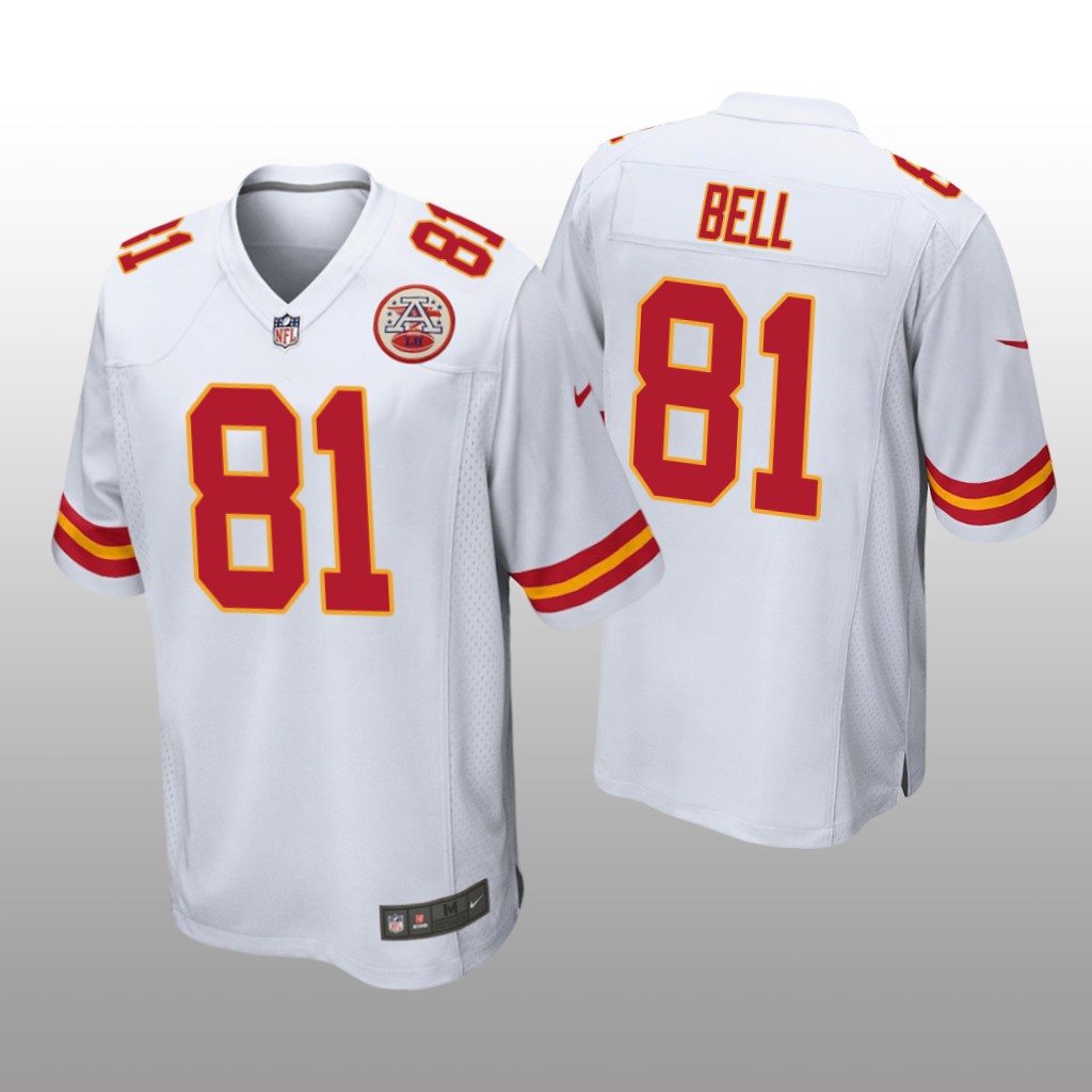 Kansas City Chiefs Blake Bell White Jersey Game - Men's