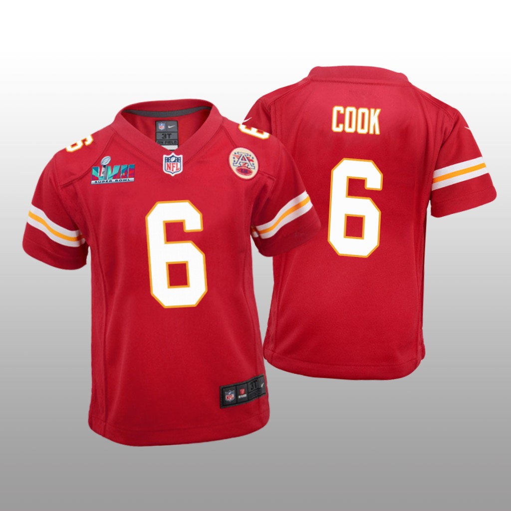 Kansas City Chiefs Bryan Cook Red Game Jersey Super Bowl LVII - Youth