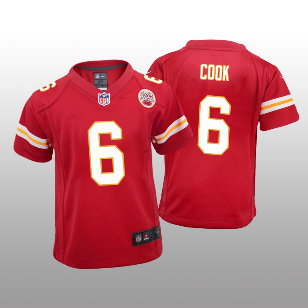 Kansas City Chiefs Bryan Cook Red Jersey Game - Youth