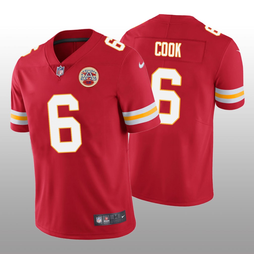 Kansas City Chiefs Bryan Cook Red Jersey Vapor Limited Men's