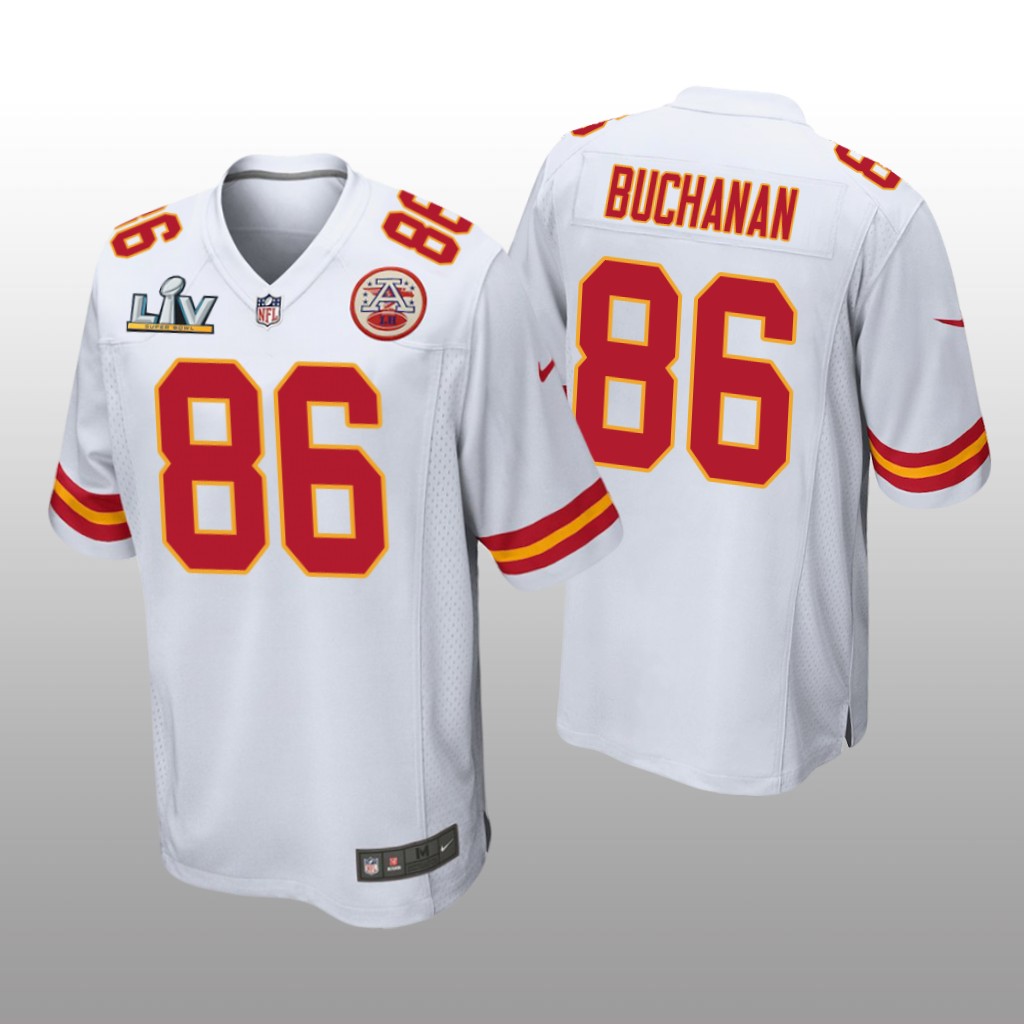 Kansas City Chiefs Buck Buchanan White Game Jersey Super Bowl LV - Men's