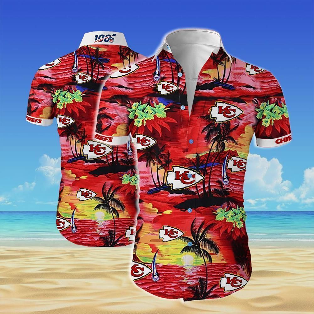 Kansas City Chiefs Cannabis All Over Printed Hawaiian Shirt