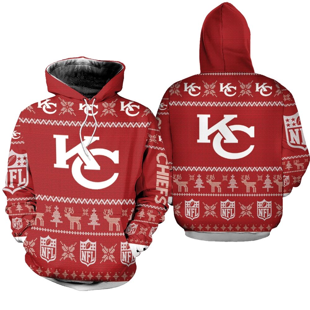 Kansas City Chiefs Christmas 3D Hoodie