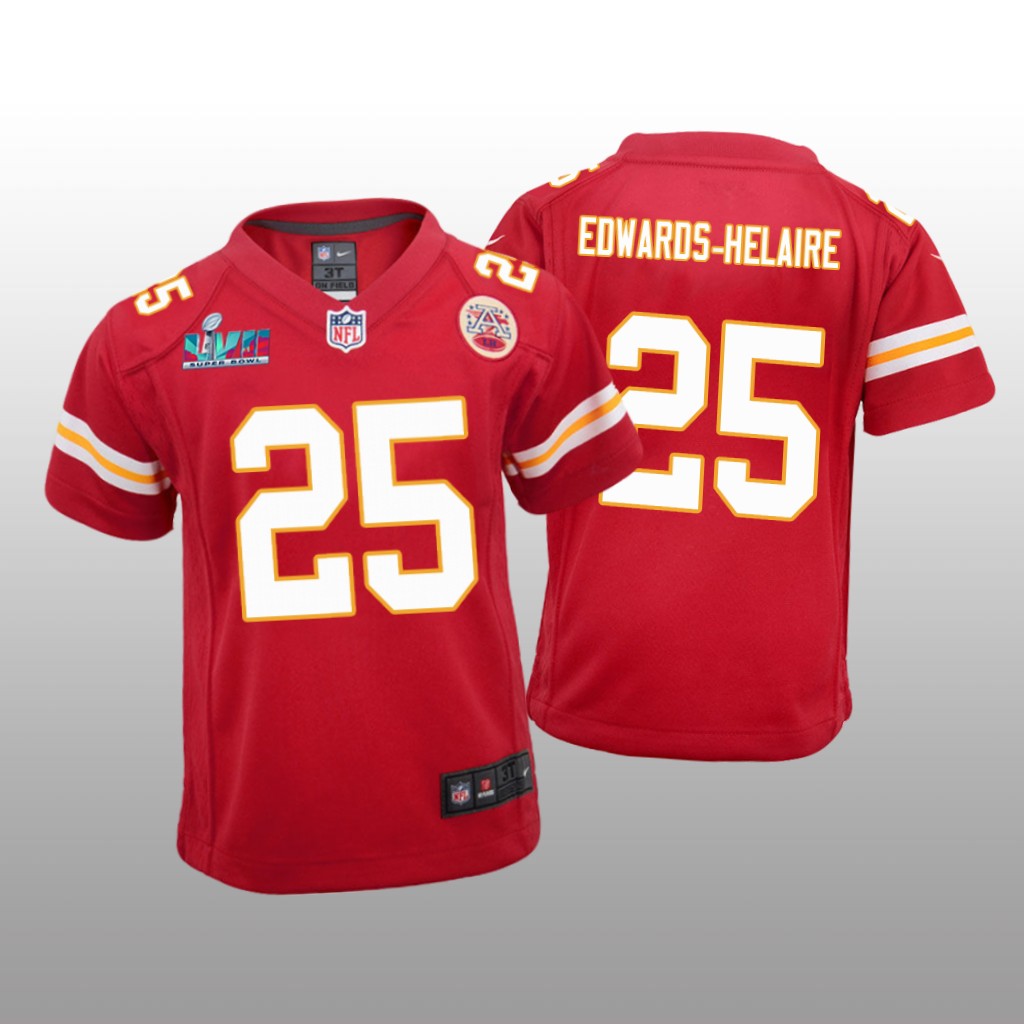 Kansas City Chiefs Clyde Edwards-Helaire Red Game Jersey Super Bowl LVII - Youth