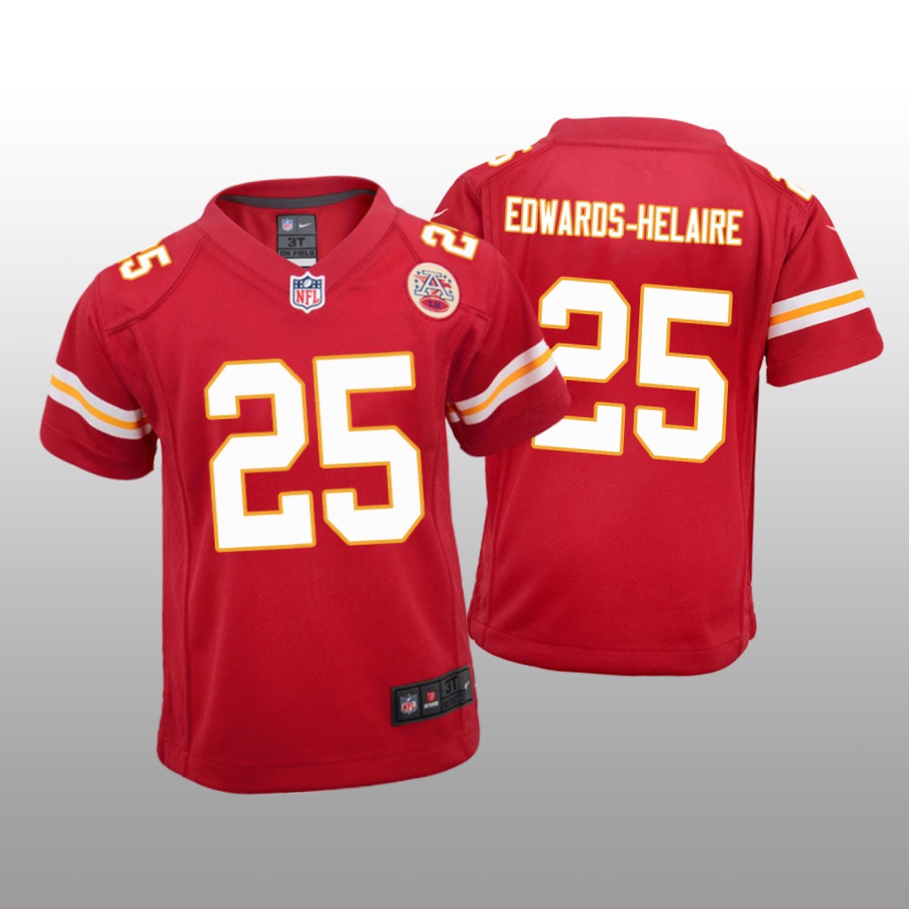 Kansas City Chiefs Clyde Edwards-Helaire Red Jersey Game - Youth