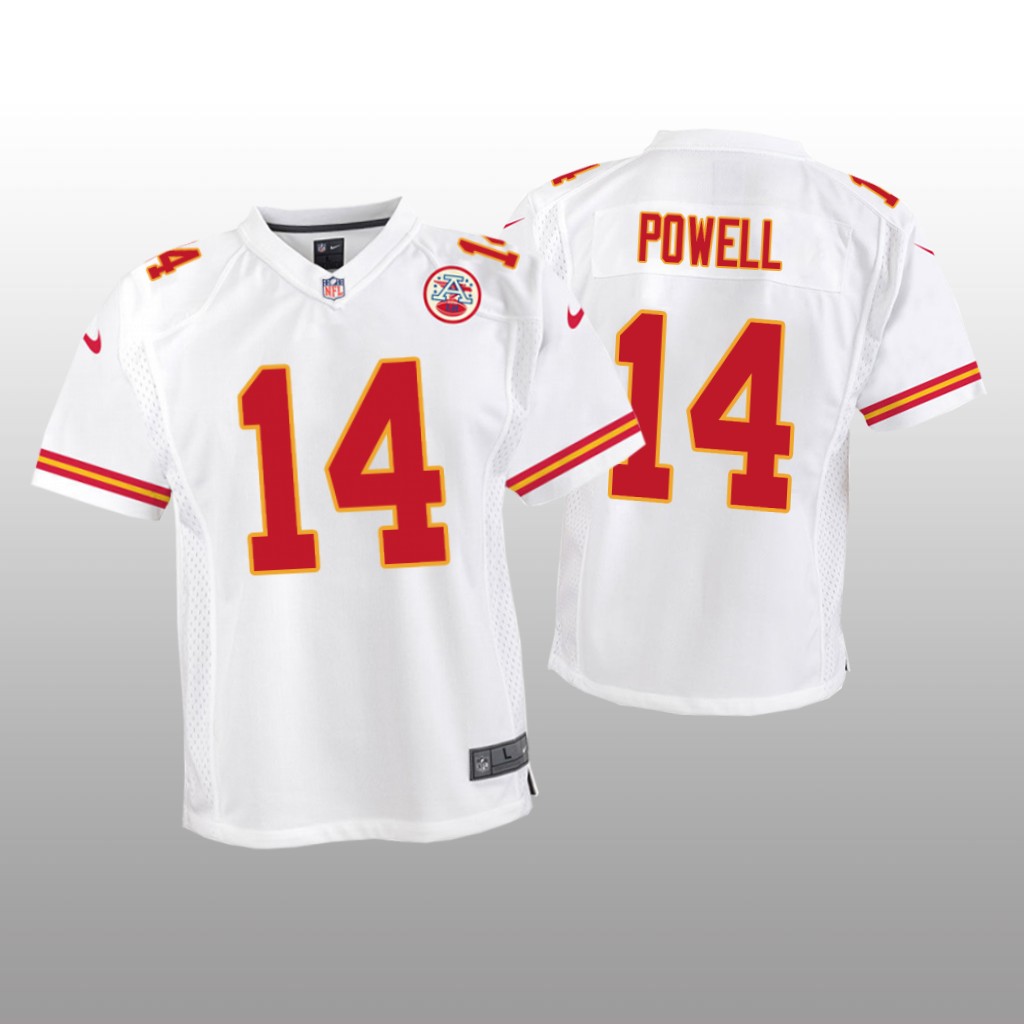 Kansas City Chiefs Cornell Powell White Jersey Game - Youth