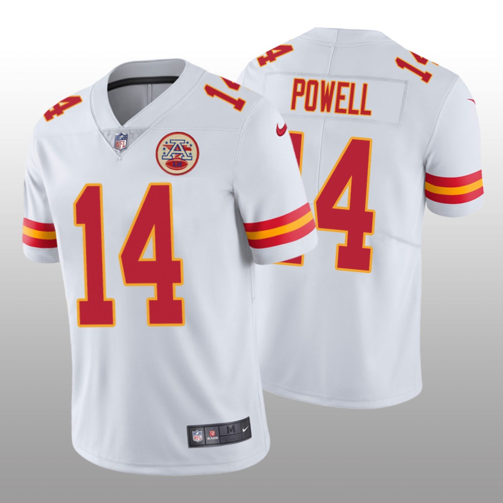 Kansas City Chiefs Cornell Powell White Jersey Vapor Limited - Men's
