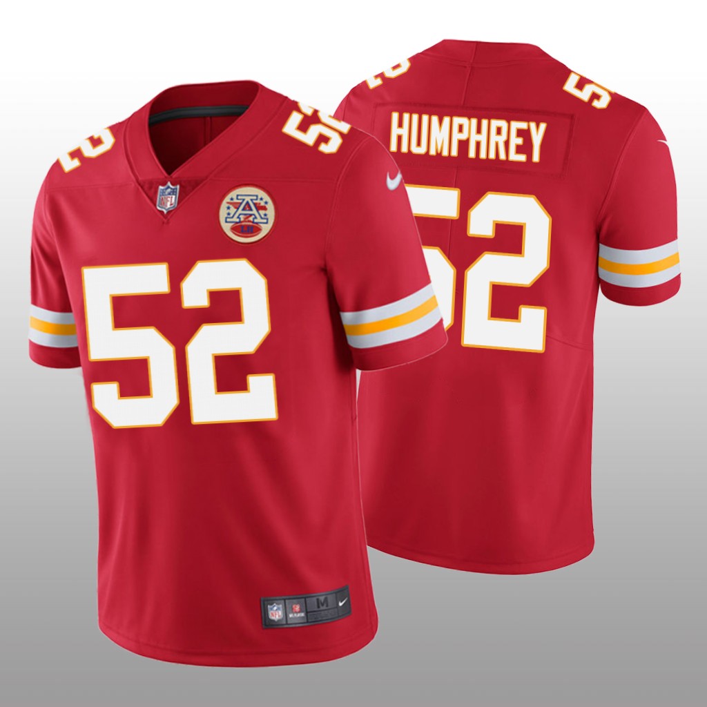 Kansas City Chiefs Creed Humphrey Red Jersey Vapor Limited - Men's