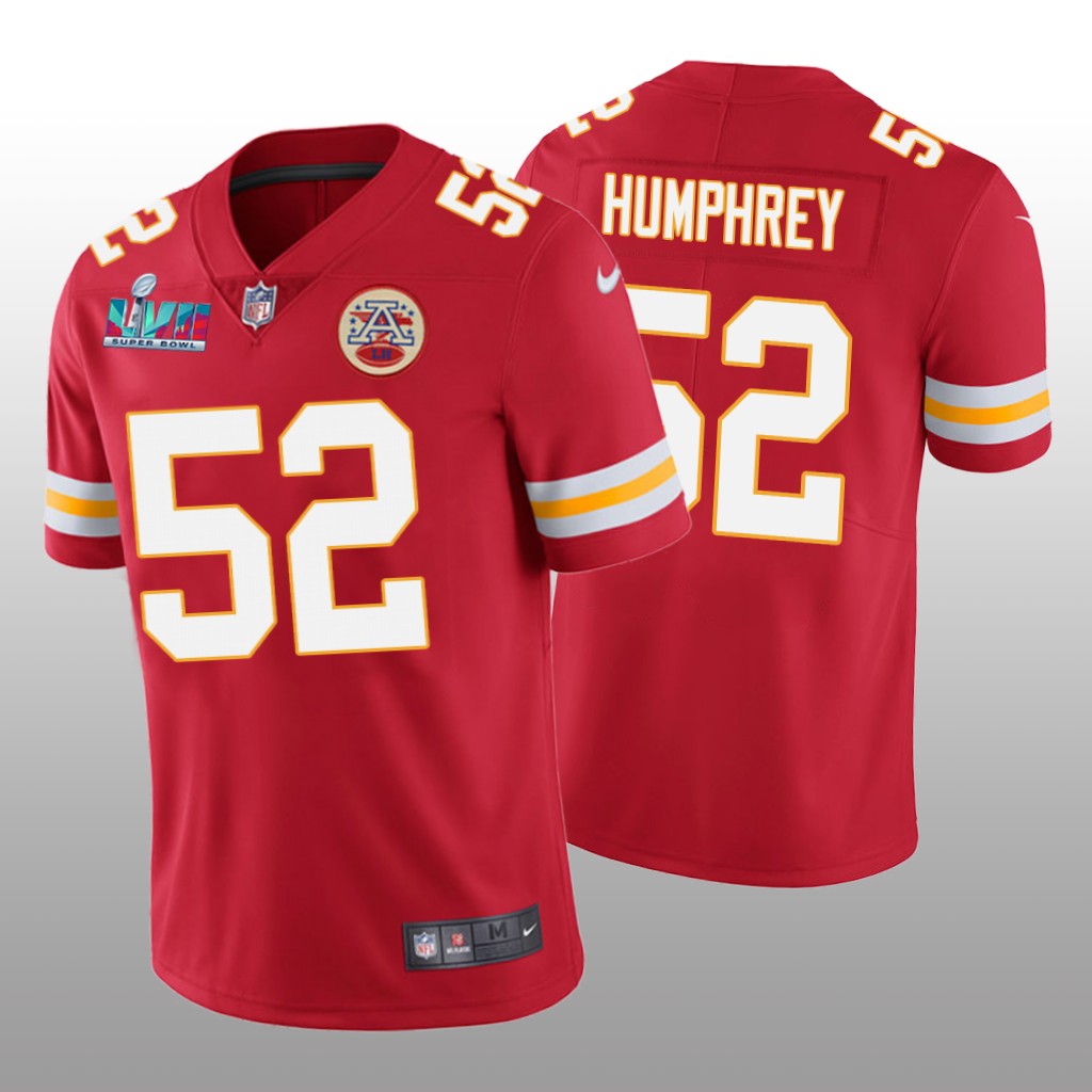 Kansas City Chiefs Creed Humphrey Red Vapor Limited Jersey Super Bowl LVII - Men's